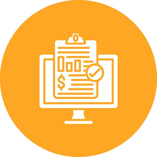 Imagen vectorial del icono de análisis de datos Puede utilizarse para la contabilidad