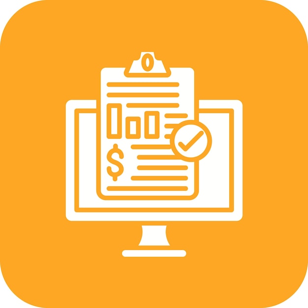 Imagen vectorial del icono de análisis de datos Puede utilizarse para la contabilidad