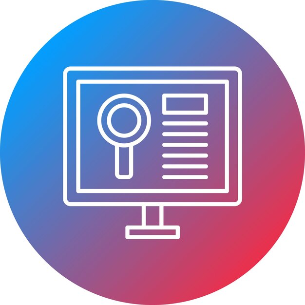 Imagen vectorial de icono de análisis de datos Puede utilizarse para la Inteligencia Artificial