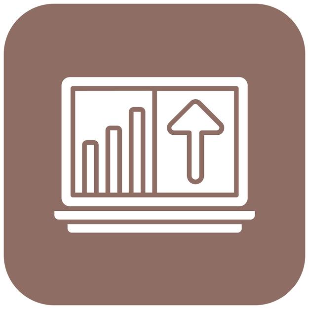 Imagen vectorial de icono de análisis de flujo de clic Se puede usar para UX e UI