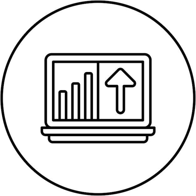 Imagen vectorial de icono de análisis de flujo de clic Se puede usar para UX e UI