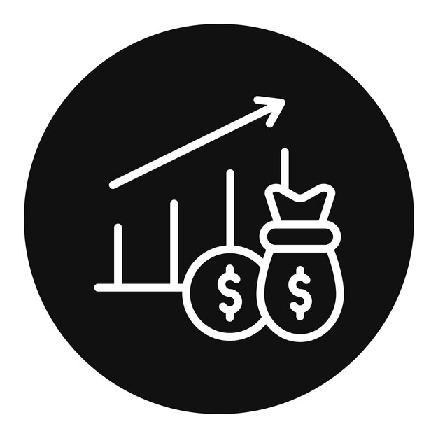 Imagen vectorial del ícono de análisis del presupuesto Se puede utilizar para la auditoría empresarial