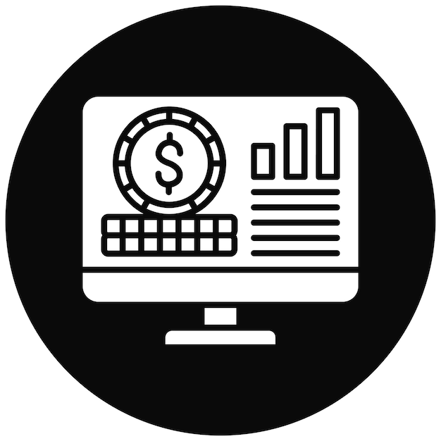 Imagen vectorial del icono de análisis Se puede utilizar para el arranque