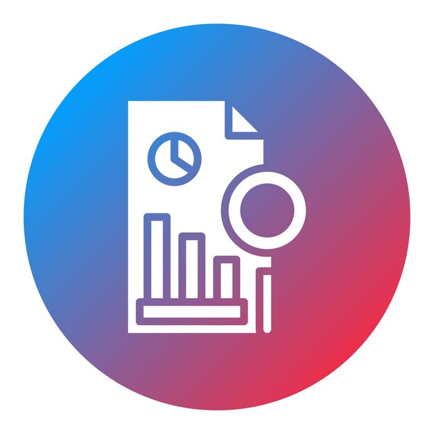 Imagen vectorial del icono de análisis Se puede utilizar para la cadena de suministro