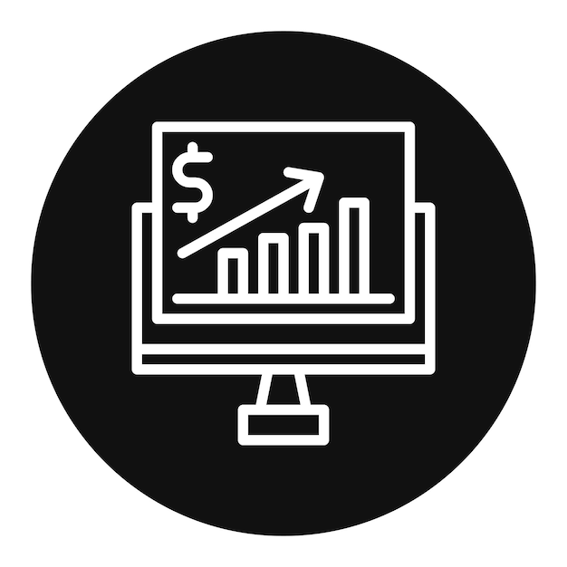 Imagen vectorial de icono de análisis Se puede utilizar para la incorporación empresarial