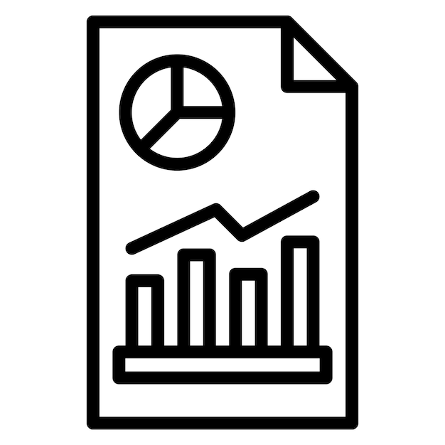 Imagen vectorial de icono de análisis Puede utilizarse para Servicios Profesionales