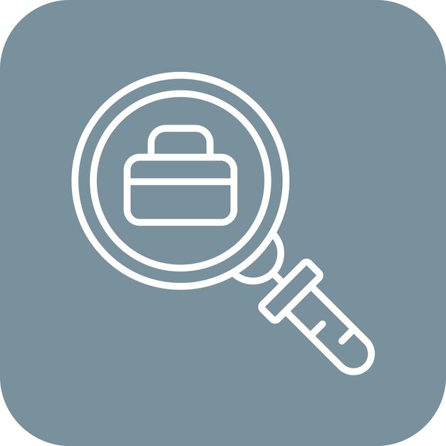 Imagen vectorial del ícono de análisis de puestos de trabajo Puede utilizarse para los recursos humanos