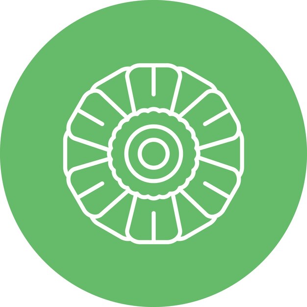 Imagen vectorial del icono de la anémona Se puede utilizar para las flores