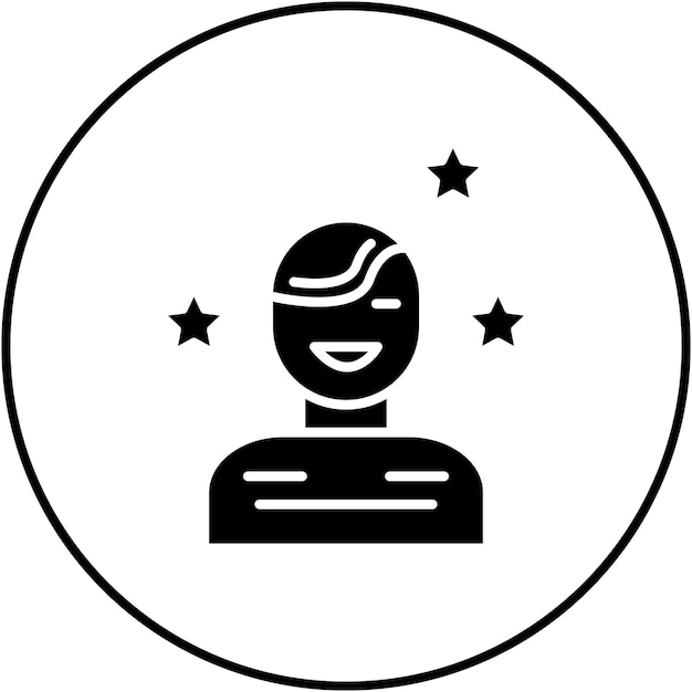 Imagen vectorial del icono del anfitrión de la fiesta Se puede usar para fiestas y celebraciones