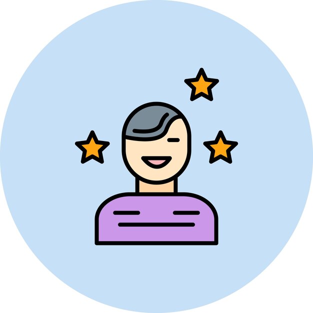 Imagen vectorial del icono del anfitrión de la fiesta Se puede usar para fiestas y celebraciones