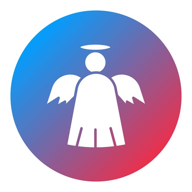 Imagen vectorial de icono de ángel Se puede usar para humanos