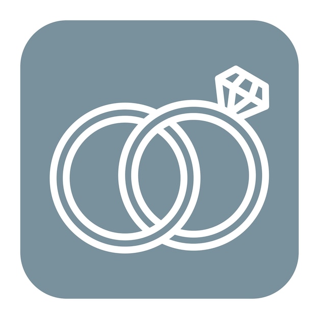 Imagen vectorial del icono del anillo de diamante Se puede usar para lujo