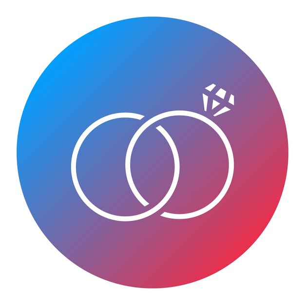 Imagen vectorial del icono del anillo de diamante Se puede usar para lujo
