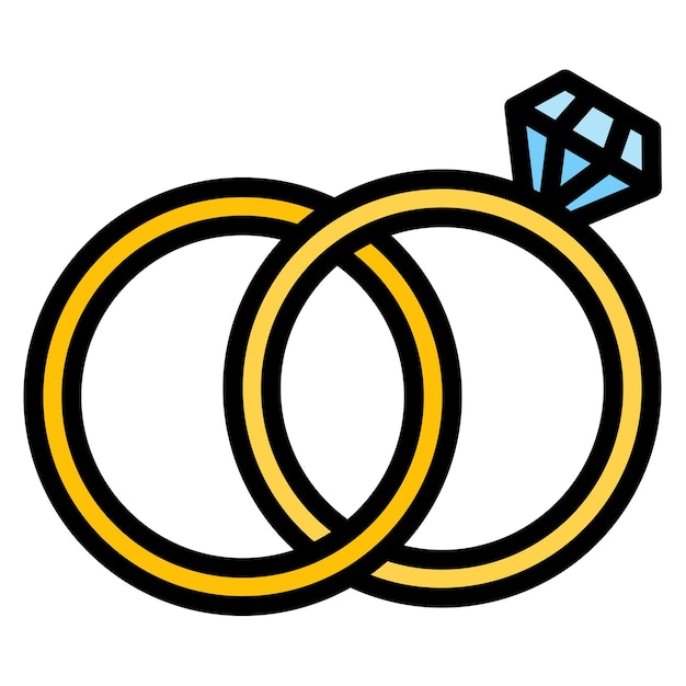 Imagen vectorial del icono del anillo de diamante Se puede usar para lujo