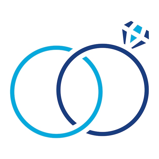 Imagen vectorial del icono del anillo de diamante Se puede usar para lujo