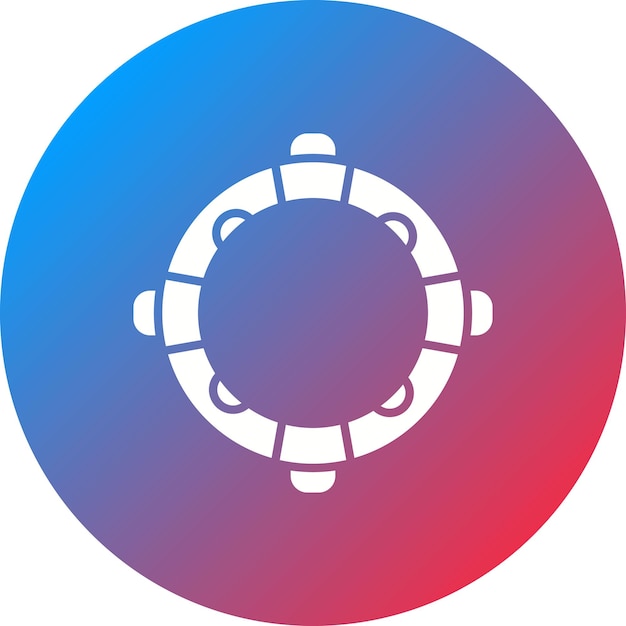 Imagen vectorial del icono del anillo de goma Se puede usar para el verano
