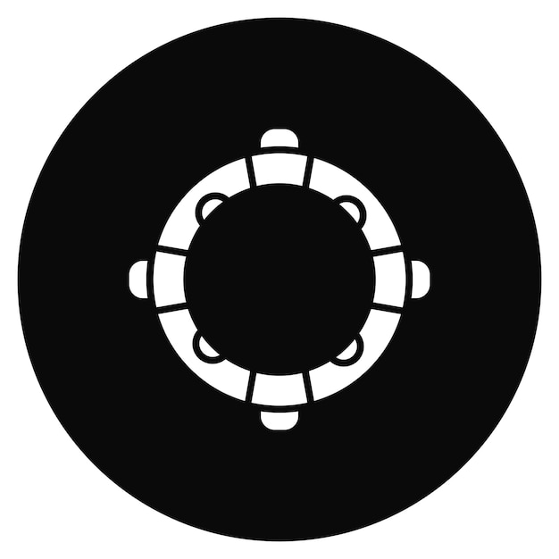 Imagen vectorial del icono del anillo de goma Se puede usar para el verano