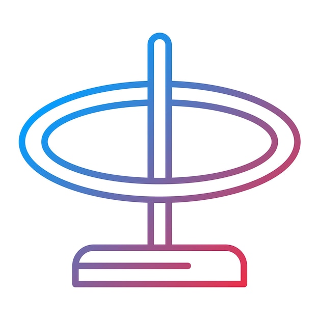 Imagen vectorial de icono de anillo de lanzamiento Se puede usar para Circo