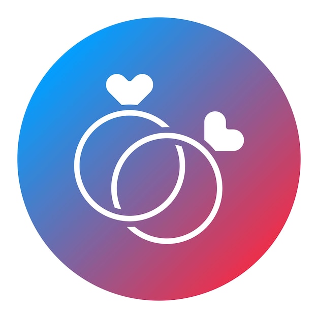 Imagen vectorial del icono del anillo Se puede usar para Luxury