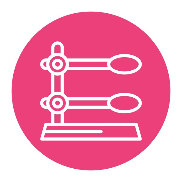 Imagen vectorial del icono del anillo del soporte Se puede utilizar para la ciencia