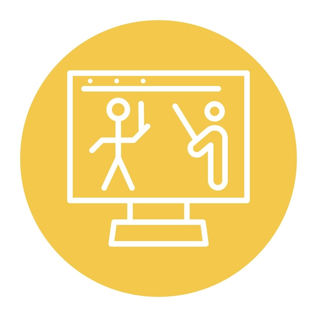 Imagen vectorial de icono de animación digital Se puede utilizar para nuevos medios