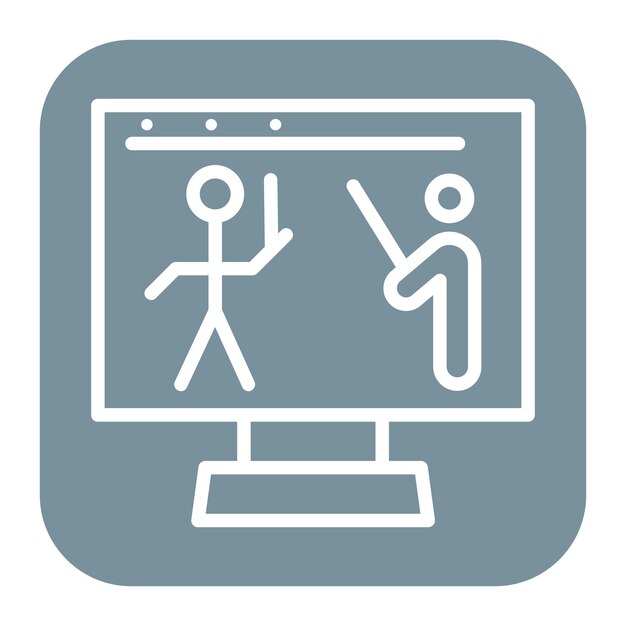 Imagen vectorial de icono de animación digital Se puede utilizar para nuevos medios