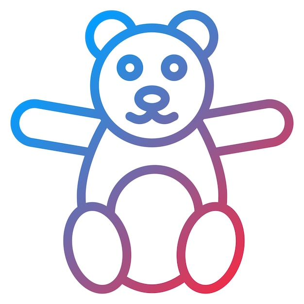Imagen vectorial del icono de los animales de peluche Se puede usar para Festa Junina