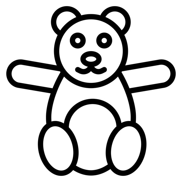Imagen vectorial del icono de los animales de peluche Se puede usar para Festa Junina