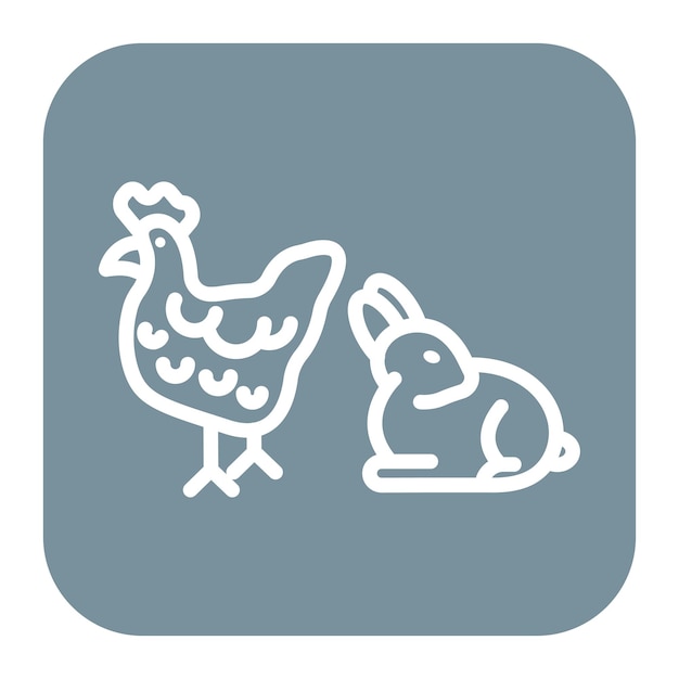 La imagen vectorial del icono de los animales se puede utilizar para el calentamiento global
