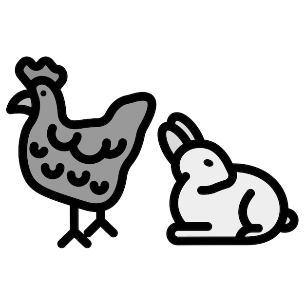 La imagen vectorial del icono de los animales se puede utilizar para el calentamiento global