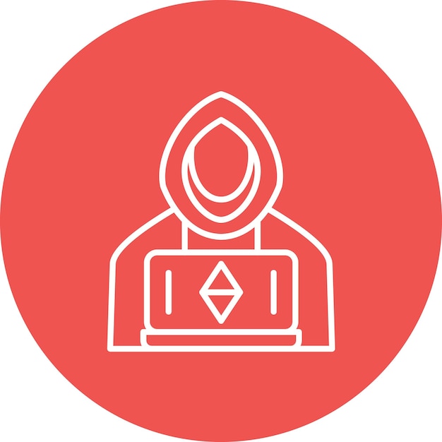 Imagen vectorial del icono de anonimato Se puede usar para la criptomoneda