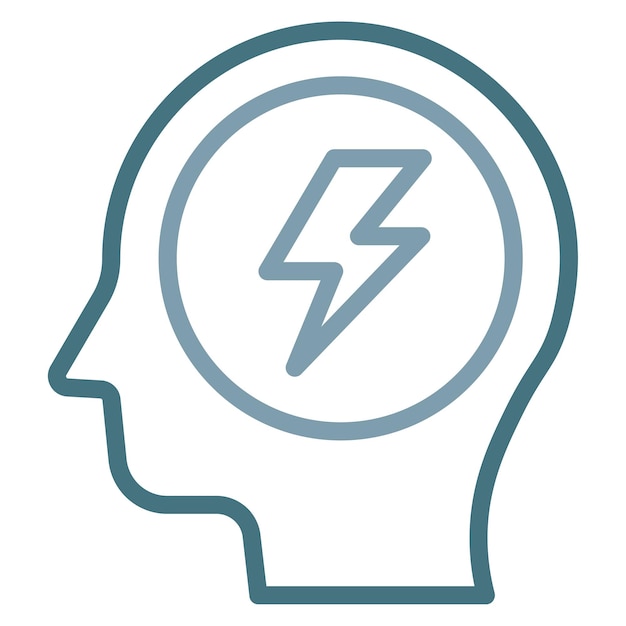 Imagen vectorial del icono de ansiedad Se puede usar para el agotamiento