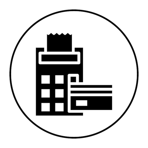 Imagen vectorial del icono de anticipo de efectivo del comerciante Se puede usar para crédito y préstamo
