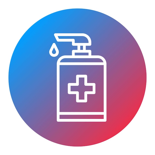 Imagen vectorial del icono antiséptico Se puede utilizar para la lavandería