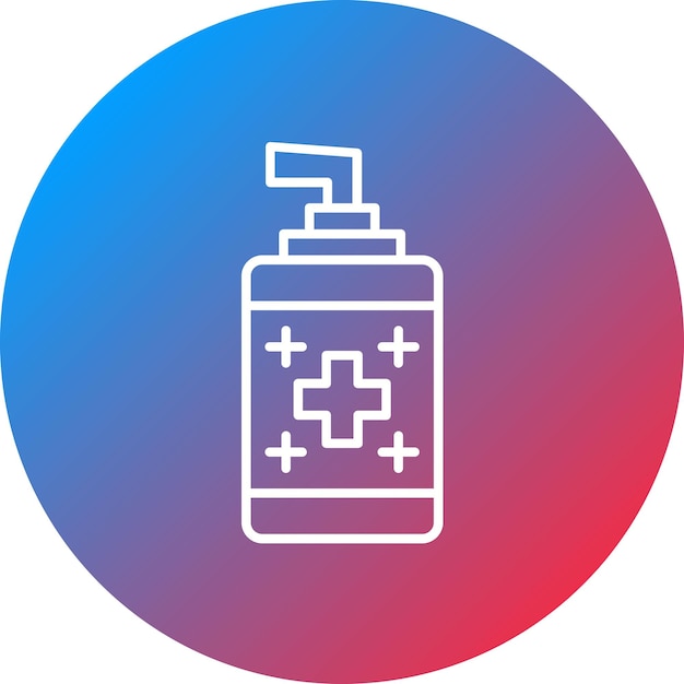 Imagen vectorial de icono antiséptico Puede utilizarse para Farmacia
