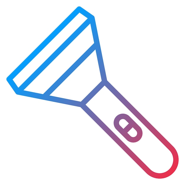 La imagen vectorial del icono de la antorcha se puede usar para la minería y la artesanía