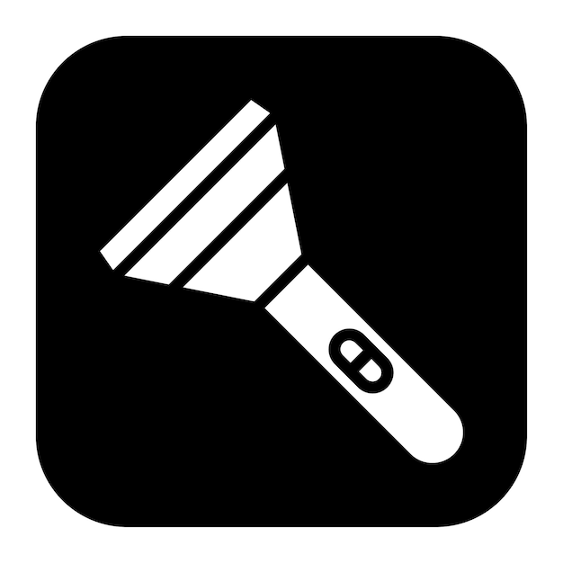 La imagen vectorial del icono de la antorcha se puede usar para la minería y la artesanía
