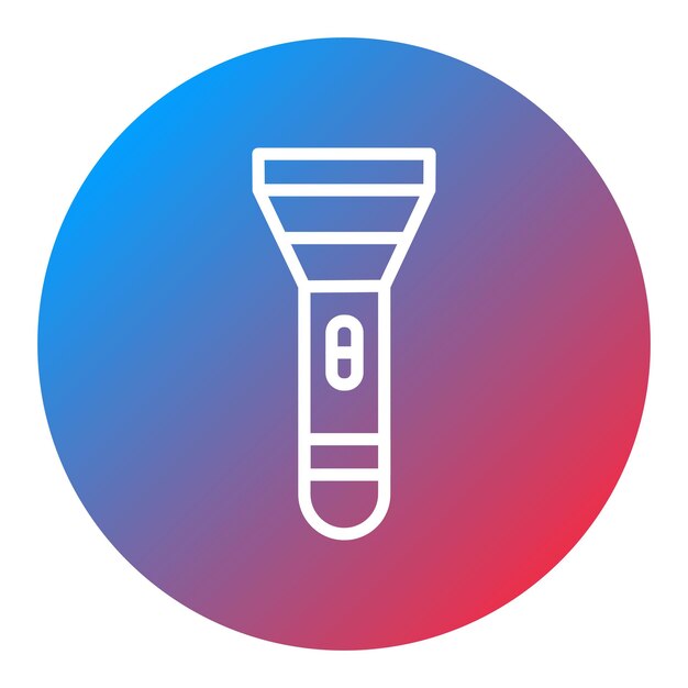 Imagen vectorial del icono de la antorcha Se puede utilizar para la iluminación
