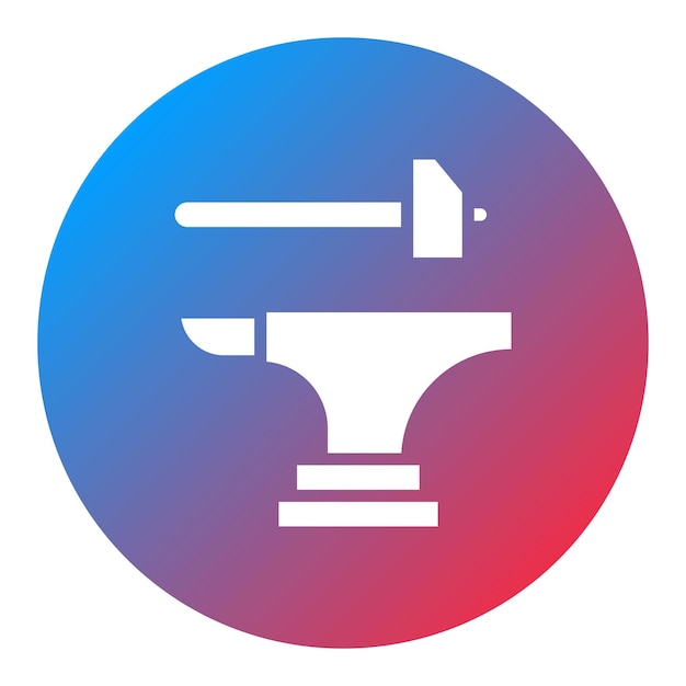 Imagen vectorial del icono de Anvil Shoot Se puede usar para Festa Junina