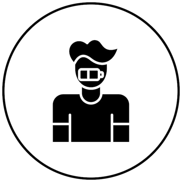 Imagen vectorial de icono de apatía Se puede usar para el trastorno