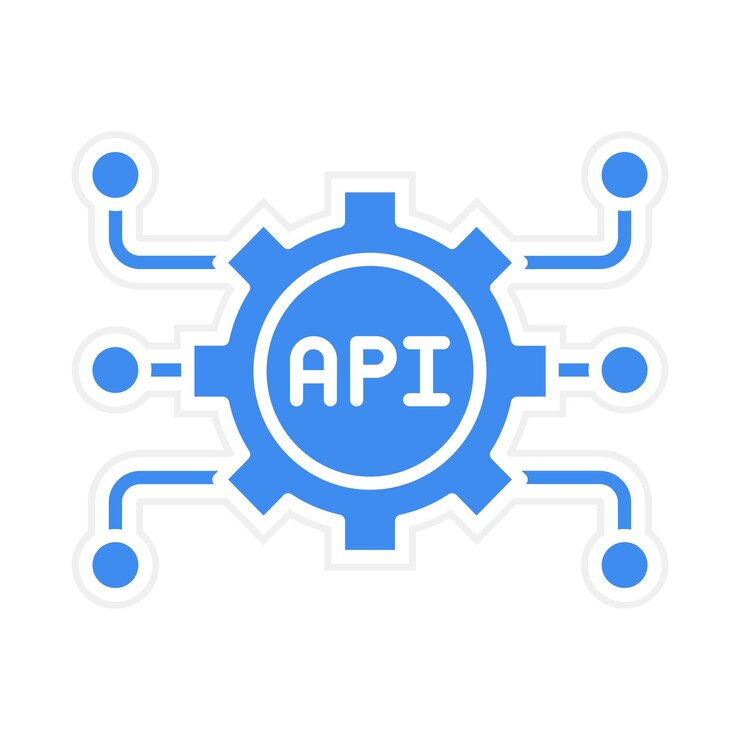 Vector imagen vectorial de icono api se puede usar para ciencias de la computación
