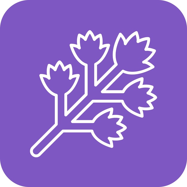 Imagen vectorial del icono del apio Se puede usar para jardinería