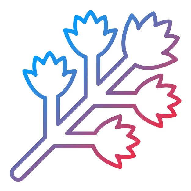 Imagen vectorial del icono del apio Se puede usar para jardinería