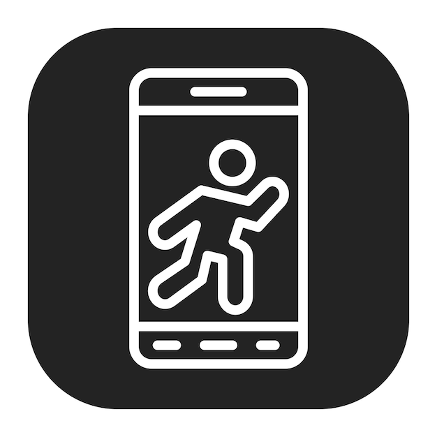 Imagen vectorial del icono de la aplicación en ejecución Se puede usar para Maratón