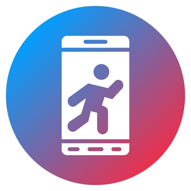Imagen vectorial del icono de la aplicación en ejecución Se puede usar para Maratón