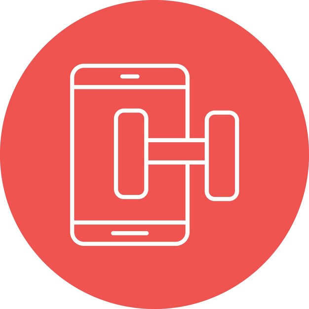Imagen vectorial del icono de la aplicación de entrenamiento Se puede usar para Fitness en el hogar