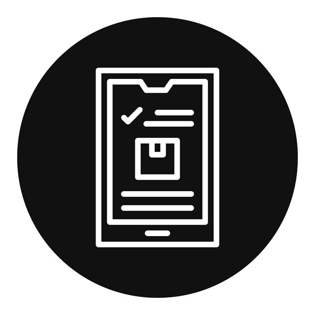 Imagen vectorial del icono de la aplicación móvil Se puede utilizar para el almacén