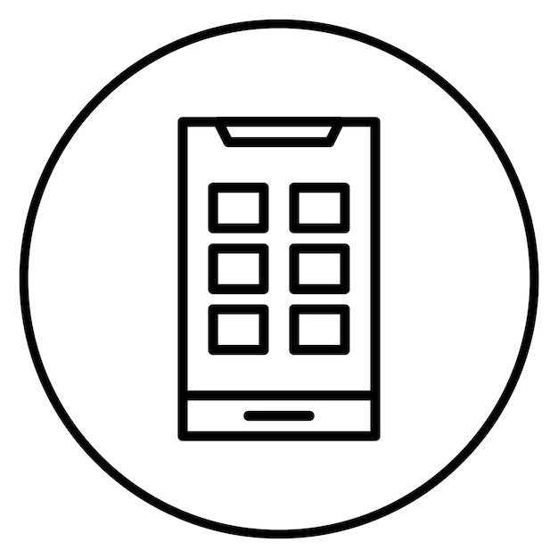 La imagen vectorial del icono de la aplicación móvil se puede utilizar para la Disrupción Digital