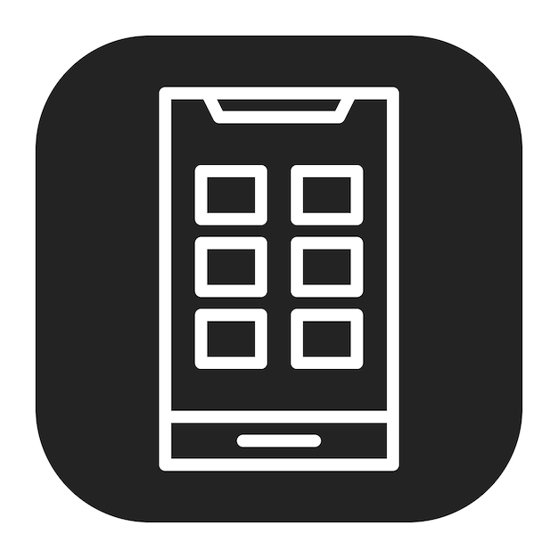 La imagen vectorial del icono de la aplicación móvil se puede utilizar para la Disrupción Digital