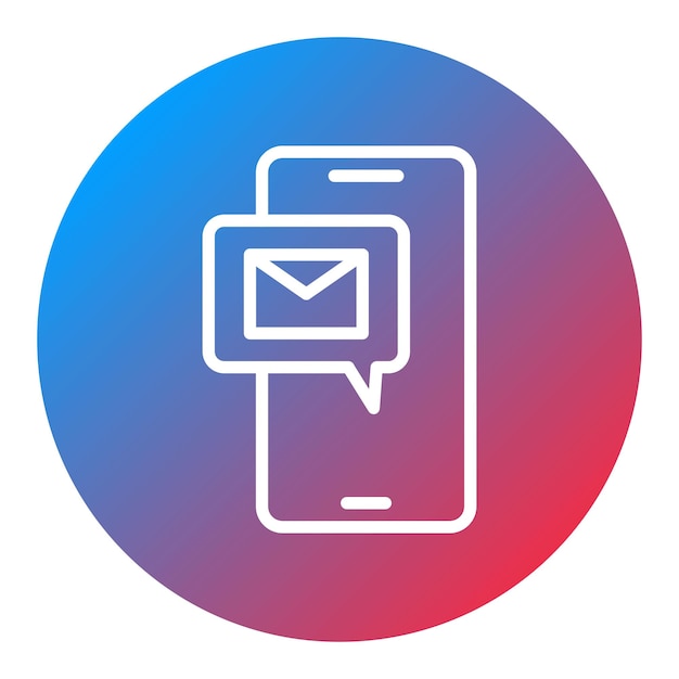 Imagen vectorial del icono de la aplicación de la oficina de correos Se puede utilizar para el servicio postal